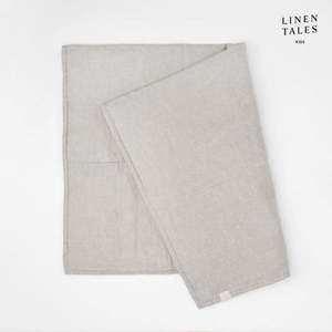 Béžová ľanová detská deka 100x140 cm - Linen Tales vyobraziť