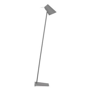 Sivá stojacia lampa s kovovým tienidlom (výška 140 cm) Cardiff – it's about RoMi vyobraziť