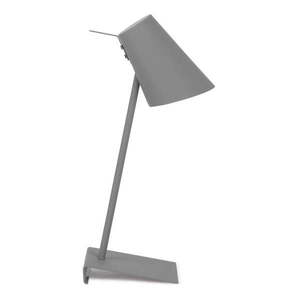 Sivá stolová lampa s kovovým tienidlom (výška 54 cm) Cardiff – it's about RoMi vyobraziť