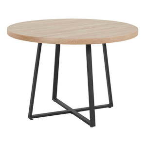 Okrúhly jedálenský stôl s doskou v dubovom dekore v prírodnej farbe ø 110 cm Anja – Støraa vyobraziť