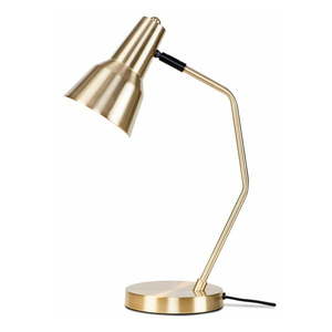 Stolová lampa s kovovým tienidlom v zlatej farbe (výška 44 cm) Valencia – it's about RoMi vyobraziť