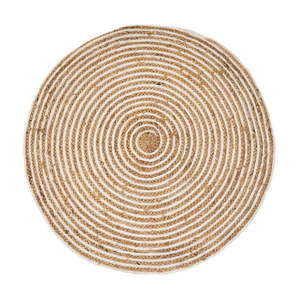 Jutový okrúhly koberec v prírodnej farbe ø 100 cm Natur – Casa Selección vyobraziť