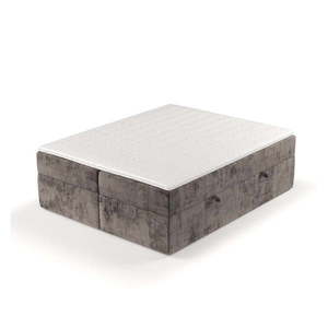 Hnedá boxspring posteľ s úložným priestorom 180x200 cm Yoko – Maison de Rêve vyobraziť