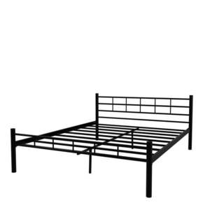 Čierna kovová dvojlôžková posteľ s roštom 160x200 cm K70 – Kalune Design vyobraziť