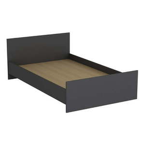 Antracitová jednolôžková posteľ 120x200 cm Kale – Kalune Design vyobraziť