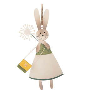 Kovová závesná dekorácia Dakls Ms. Bunny vyobraziť