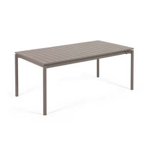 Hnedý hliníkový záhradný stôl Kave Home Zaltana, 180 x 100 cm vyobraziť