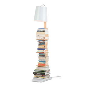Biela stojacia lampa s kovovým tienidlom (výška 168 cm) Cambridge – it's about RoMi vyobraziť