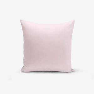 Ružová obliečka na vankúš s prímesou bavlny Minimalist Cushion Covers , 45 × 45 cm vyobraziť