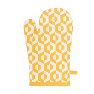 Žltá bavlnená chňapka Tiseco Home Studio Hxagon vyobraziť