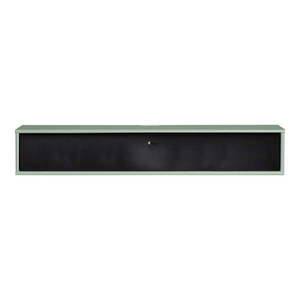 Svetlozeleno-čierny TV stolík 133x22 cm Mistral – Hammel Furniture vyobraziť