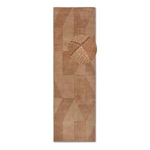 Hnedý ručne tkaný vlnený behúň 80x250 cm Ursule – Villeroy&Boch vyobraziť