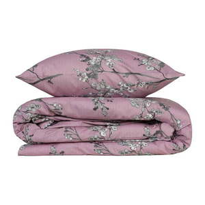 Predĺžené ružové obliečky na dvojlôžko z bavlny Renforcé 240x220 cm Chicory – Mijolnir vyobraziť