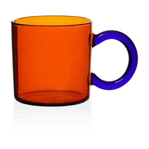 Oranžový sklenený hrnček 300 ml – Hermia vyobraziť