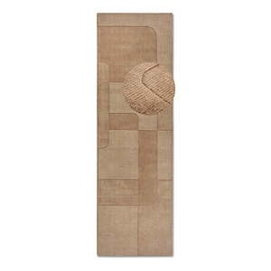 Béžový ručne tkaný vlnený behúň 80x250 cm Charlotte – Villeroy&Boch vyobraziť