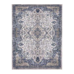 Modro-krémový prateľný bavlnený koberec 80x150 cm Oriental - Conceptum Hypnose vyobraziť