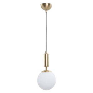 Biele/v zlatej farbe závesné svietidlo so skleneným tienidlom ø 15 cm Monera – Squid Lighting vyobraziť