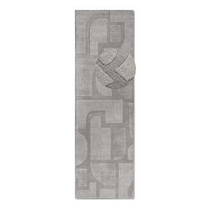 Sivý ručne tkaný vlnený behúň 80x250 cm Alexis – Villeroy&Boch vyobraziť