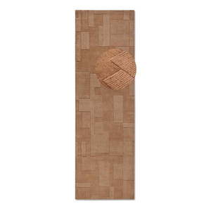 Hnedý ručne tkaný vlnený behúň 80x250 cm Wilhelmine – Villeroy&Boch vyobraziť
