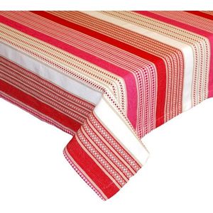Forbyt, Obrus ​​bavlnený, Stripe červený, obdĺžnik 120 x 130 cm vyobraziť