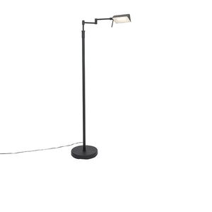 Dizajnová stojaca lampa čierna vrátane LED s dotykovým stmievačom - Notia vyobraziť