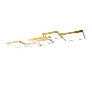 Stropné svietidlo zlaté vrátane LED 3 stupňové stmievateľné 5 svetiel - Lejo vyobraziť