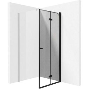 DEANTE - Kerria plus čierna - Sprchové dvere bez stenového profilu, systém Kerria Plus, 70 cm - skladacia KTSXN47P vyobraziť