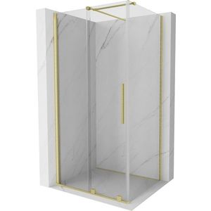 MEXEN/S - Velár sprchovací kút 90 x 70, transparent, zlatá kartáčovaná 871-090-070-01-55 vyobraziť