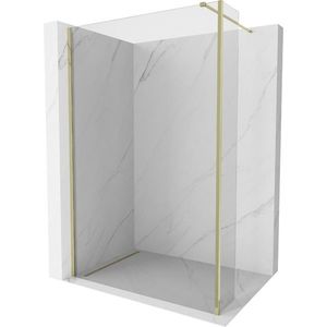 MEXEN/S - Kioto Sprchová zástena WALK-IN 105 x 40 cm, transparent, zlatá 800-105-212-50-00-040 vyobraziť