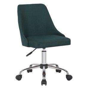 KONDELA Ediz kancelárska stolička smaragdová / chróm vyobraziť