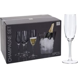 MAKRO - Kalich na šampanské 4ks+nádoba na ľad vyobraziť