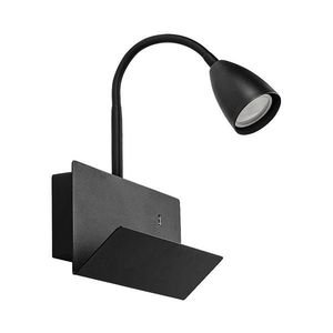 Rabalux Rabalux 71089 - Nástenná lampa s poličkou TACITO 1xGU10/25W/230V čierna vyobraziť