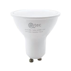 LED Žiarovka Qtec GU10/8W/230V 4200K vyobraziť
