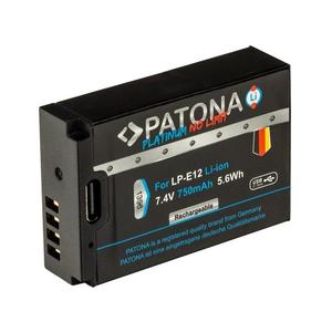 PATONA PATONA - Aku Canon LP-E12 750mAh Li-Ion Platinum USB-C nabíjanie vyobraziť