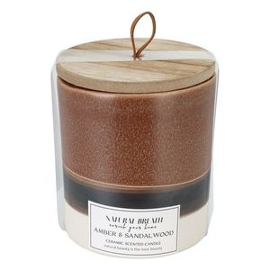 Sviečka Natural Breath, prírodný vosk, vôňa Amber & Sandal Wood, 205 g vyobraziť