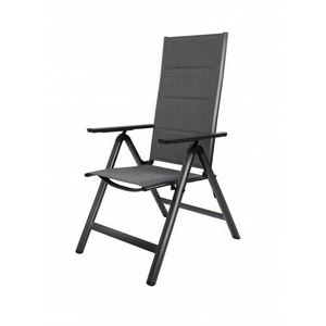 Záhradná polohovacia stolička Haggen, 59 x 115 x 62 cm, hliník vyobraziť