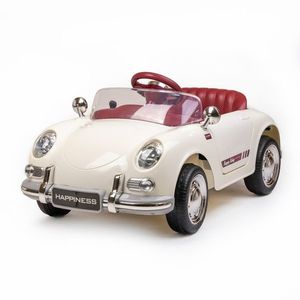 Baby Mix Detské elektrické autíčko Retro Pearl, biela vyobraziť