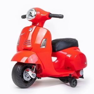 Baby Mix Detská elektrická motorka Vespa, červená vyobraziť