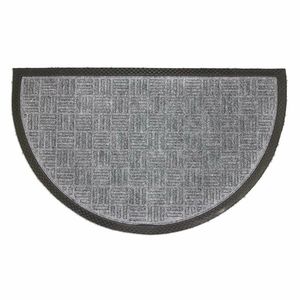 HOME ELEMENTS Gumová rohožka polkruh šedá, 45 x 75 cm vyobraziť