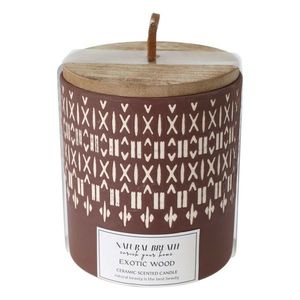Sviečka Natural Breath, prírodný vosk, vôňa Exotic Wood, 205 g vyobraziť
