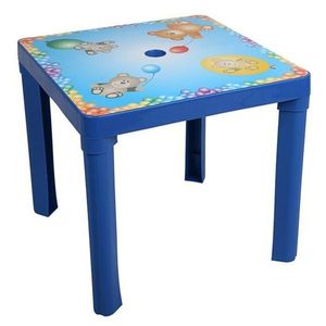 Detský stôl, modrá vyobraziť