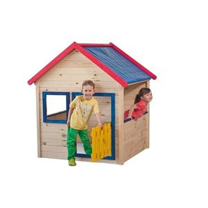 Woody Drevený záhradný domček s farebným lemovaním 10110 vyobraziť