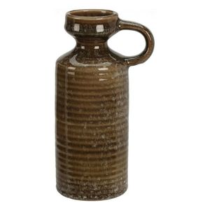 Kameninová váza Busara 8, 5 x 20 cm, hnedá vyobraziť