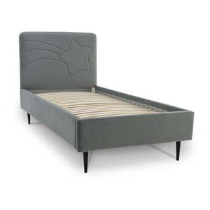 Sivá detská posteľ s úložným priestorom 120x200 cm Star – Scandic vyobraziť