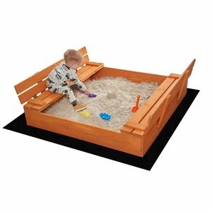 Drevené pieskovisko s lavičkami Sand tropic, 120 x 120 cm, impregnované vyobraziť