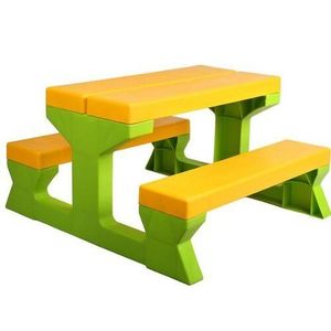 Star Plus Detský záhradný stôl a lavičky, zelená/žltá vyobraziť