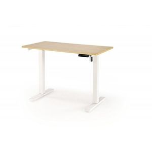 Výškovo nastaviteľný písací stôl B53 Halmar Dub zlatý / biela vyobraziť