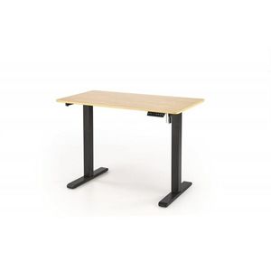Výškovo nastaviteľný písací stôl B53 Halmar Dub zlatý / čierna vyobraziť