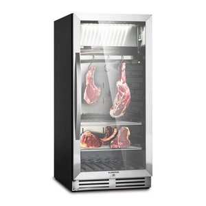 Klarstein Steakhouse Pro 233, chladnička na zrenie mäsa, 1 zóna, 233 l, 1-25°C, dotykový displej, panoramatické okno vyobraziť