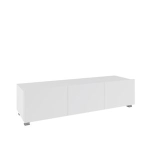 ArtGiB TV stolík 150 CALABRINI C-12 | biela/biely lesk vyobraziť